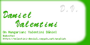 daniel valentini business card