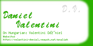 daniel valentini business card